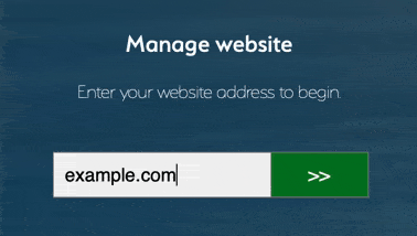 Manage your website