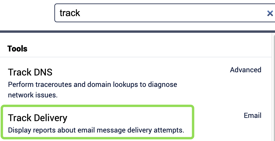 cPanel track email delivery
